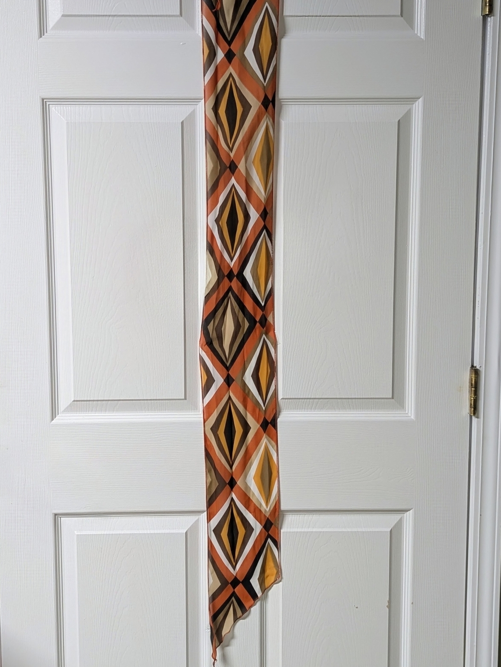 Vintage Saint Laurent Lavaliere Silk Scarf & Vintage Chiffon Square Scarf